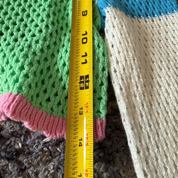 Sincerely Jules Yellow and Green Knit Sweater - Picture 4 of 5